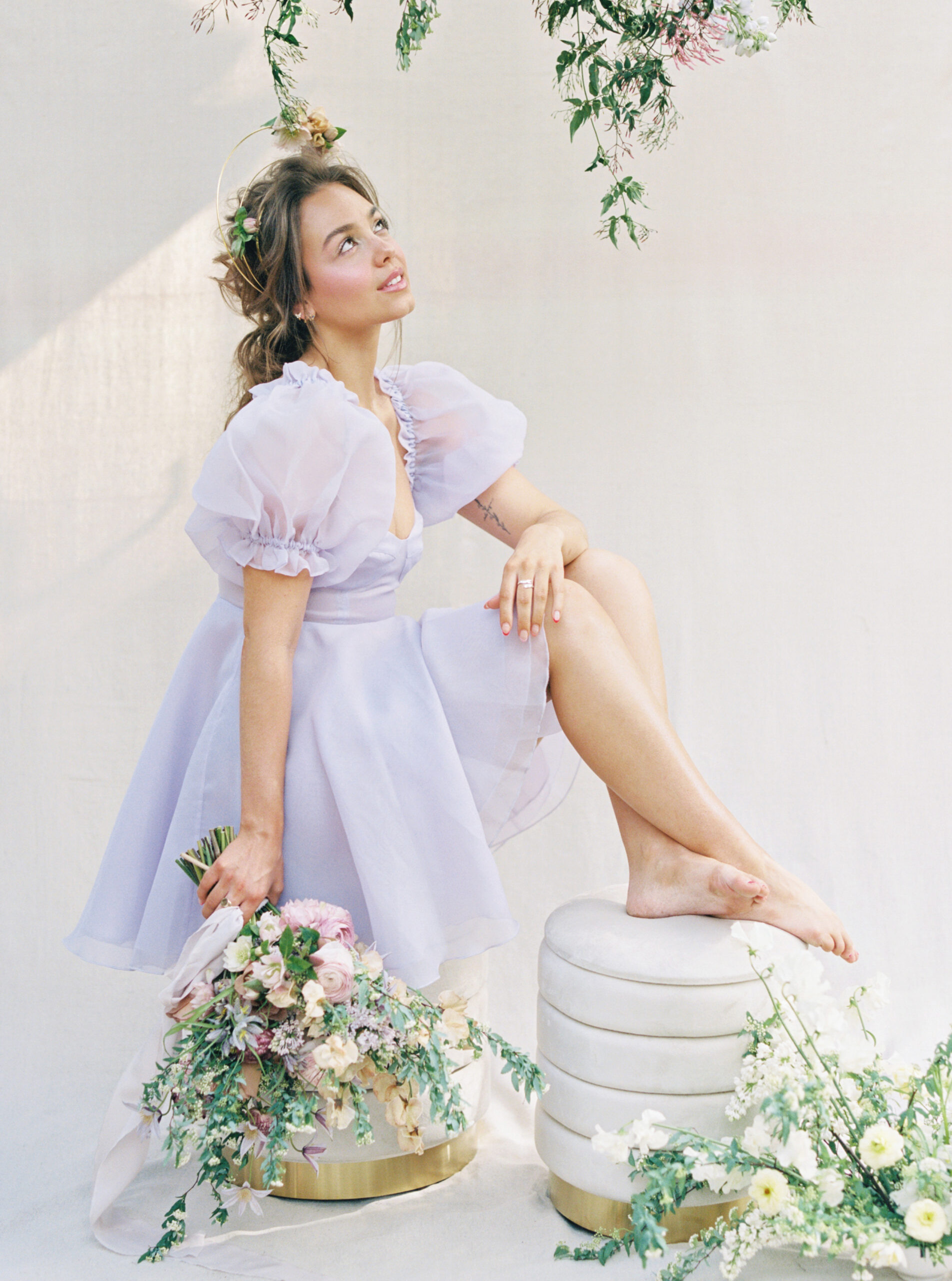 Timeless wedding moment captured on film photography